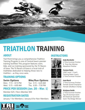 2020 Triathlon Training At Trail Point